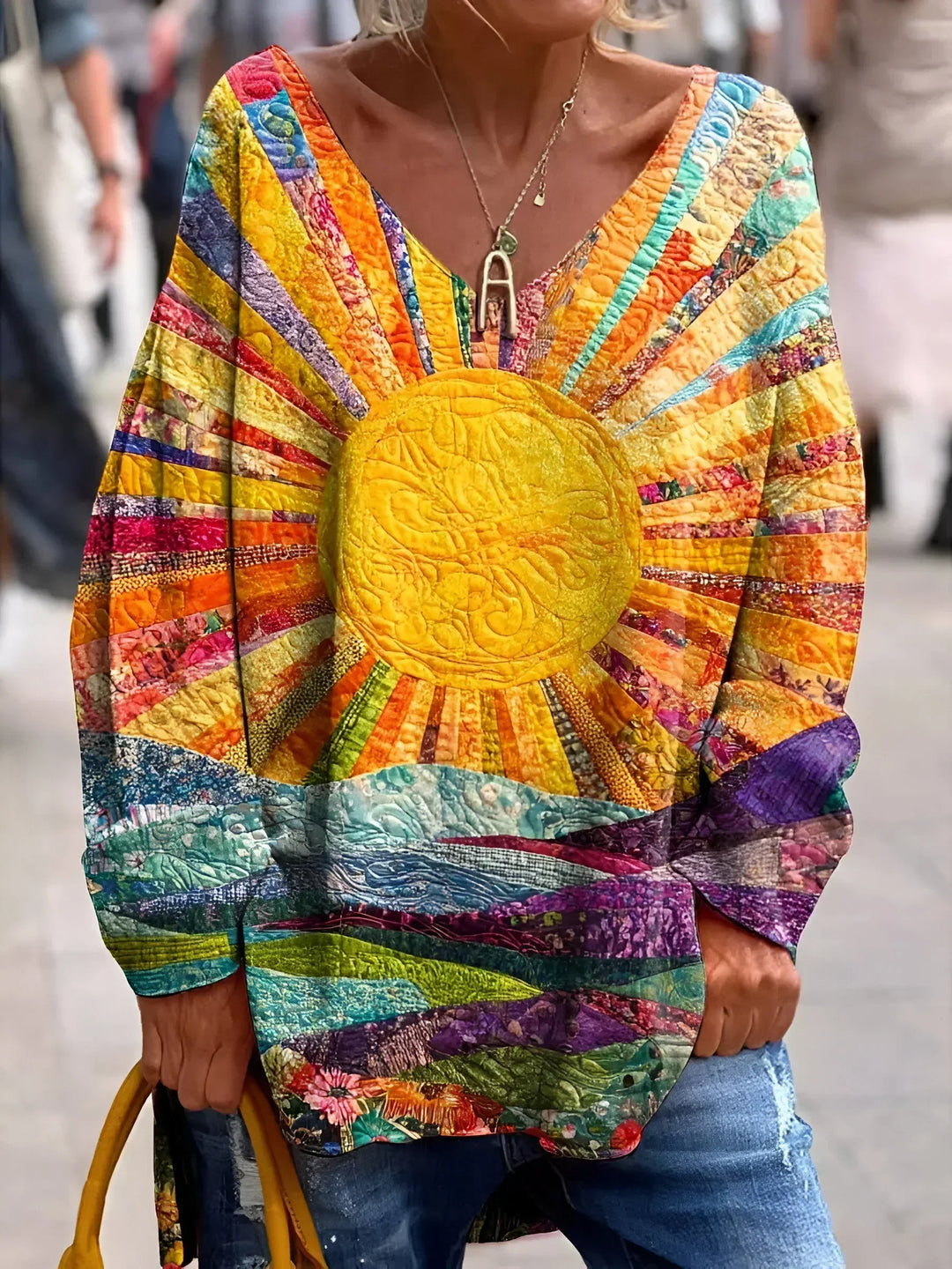 GIOVANNA | COLOURFUL BLOUSE WITH A REFINED TOUCH
