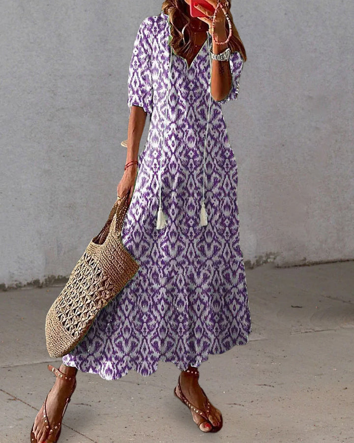 ROSY | BOHO TUMMY COVERAGE DRESS