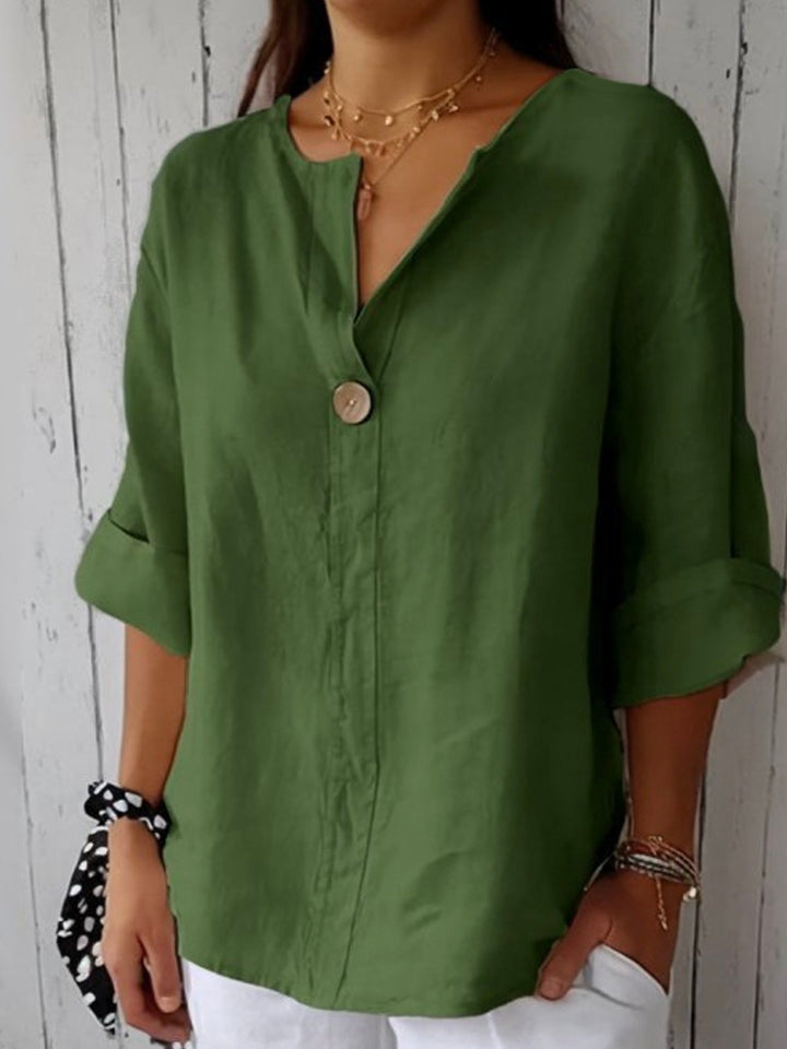 JENNY | CASUAL V-NECK BLOUSE