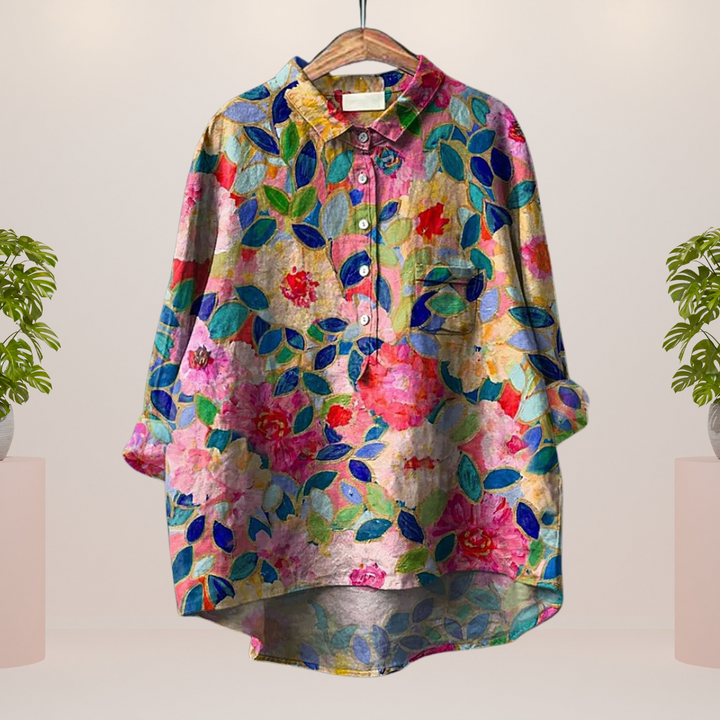 KATHRINE | EXCLUSIVE LADIES' SHIRT WITH ART PRINT