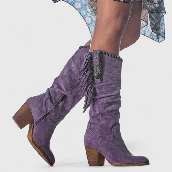 CARMEN | WESTERN FRINGE BOOTS