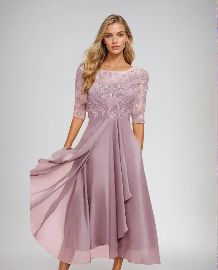 PENELOPE | GRACEFUL DETAILED FLOWING DRESS