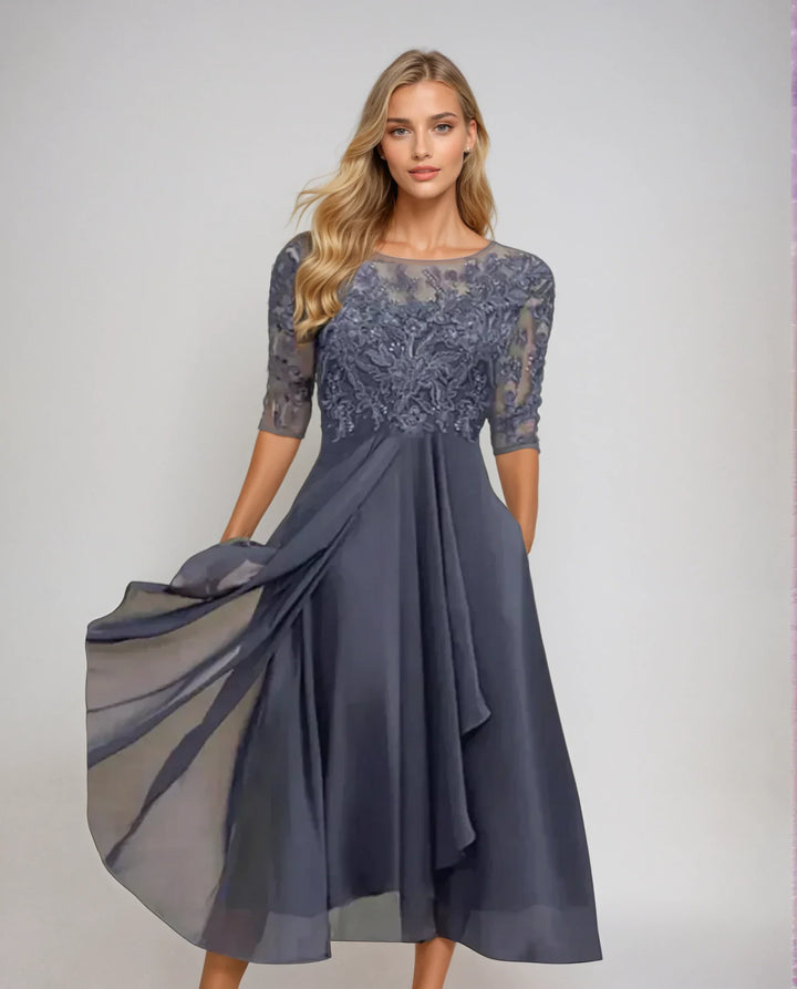 PENELOPE | GRACEFUL DETAILED FLOWING DRESS