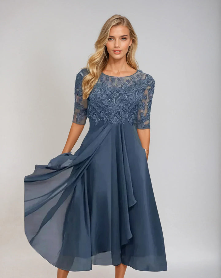 PENELOPE | GRACEFUL DETAILED FLOWING DRESS