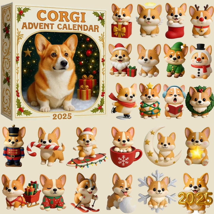 🎄CORGI ADVENT CALENDAR 2025 - 2D DESIGN🐶