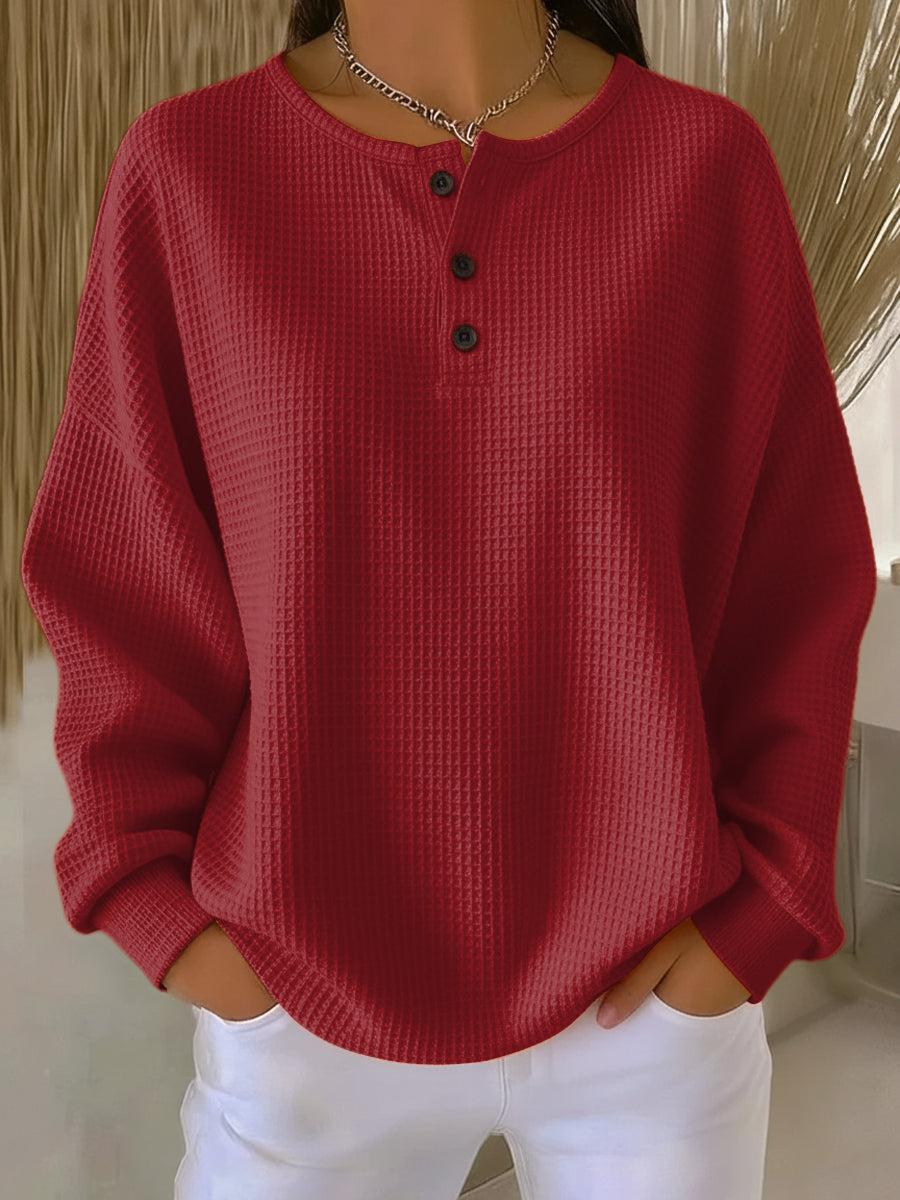 MARGIE | CASUAL SWEATER WITH BUTTONS