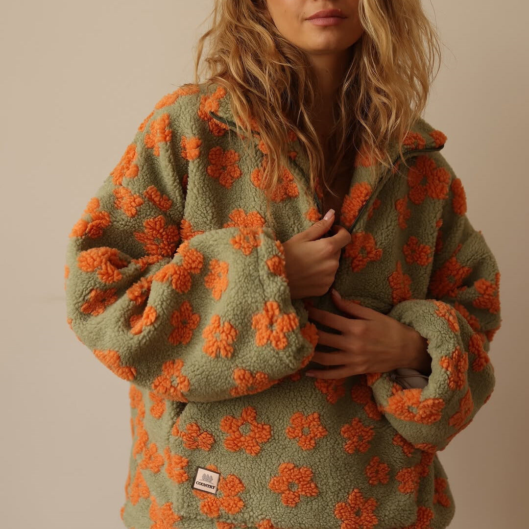CLARISSA | FLEECE PULLOVER BLOOM