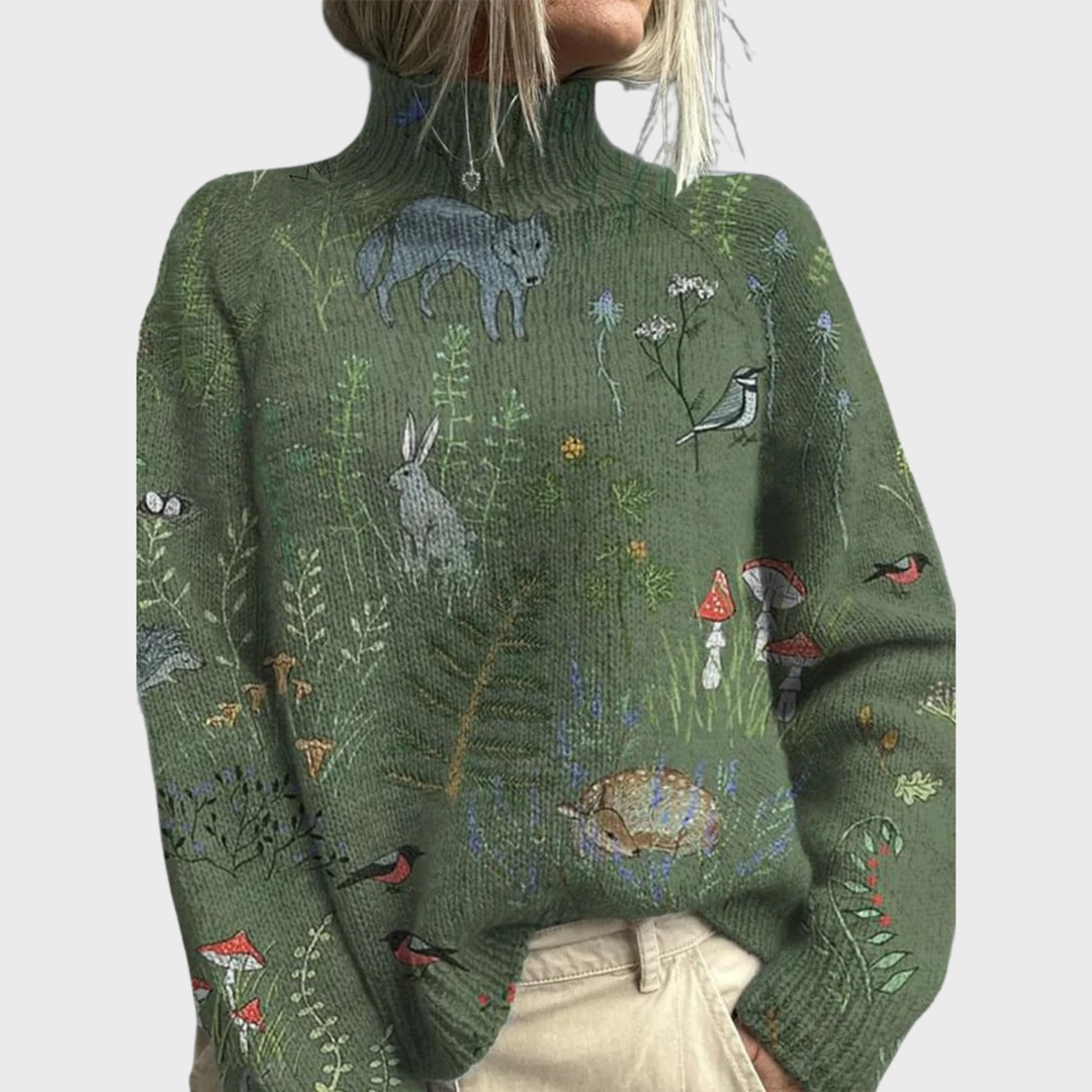 SASKIA | KNITTED TURTLENECK SWEATER
