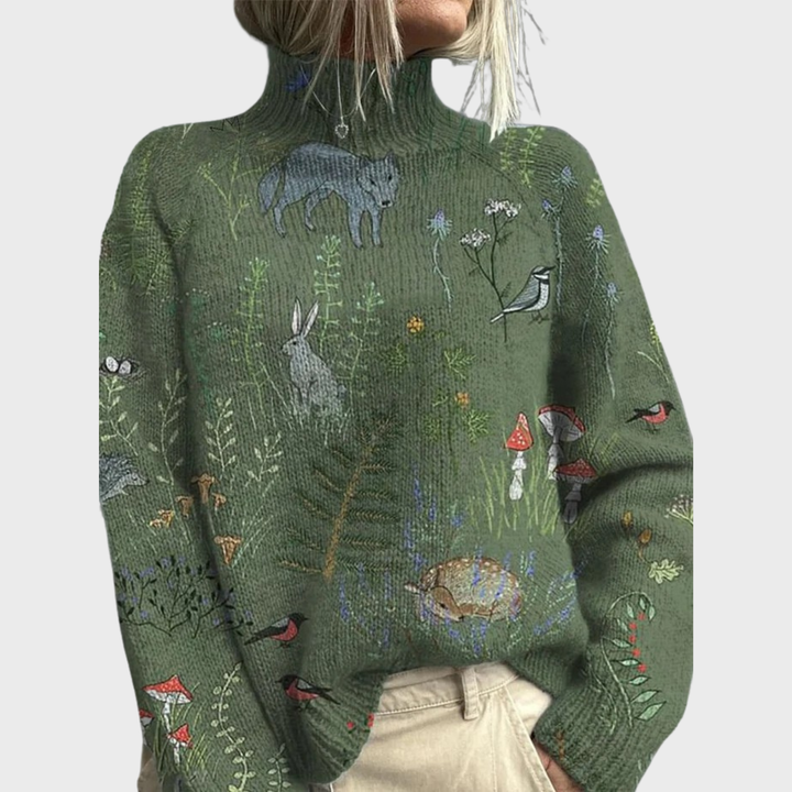 SASKIA | KNITTED TURTLENECK SWEATER