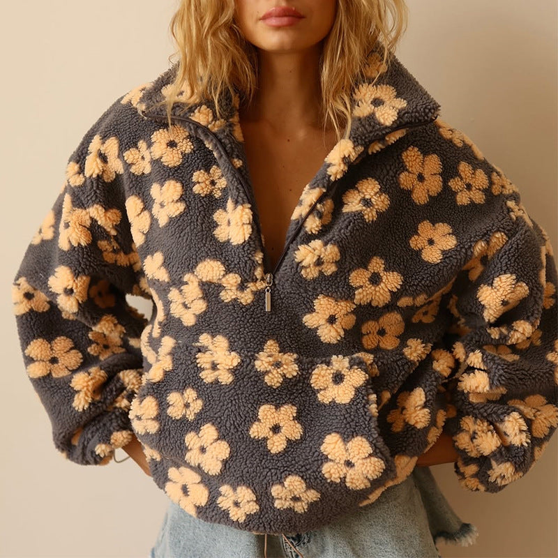 CLARISSA | FLEECE PULLOVER BLOOM