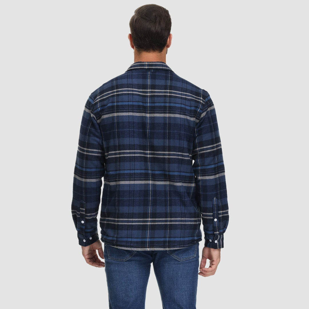CLAYTON | LINED CHEQUERED SHIRT JACKET