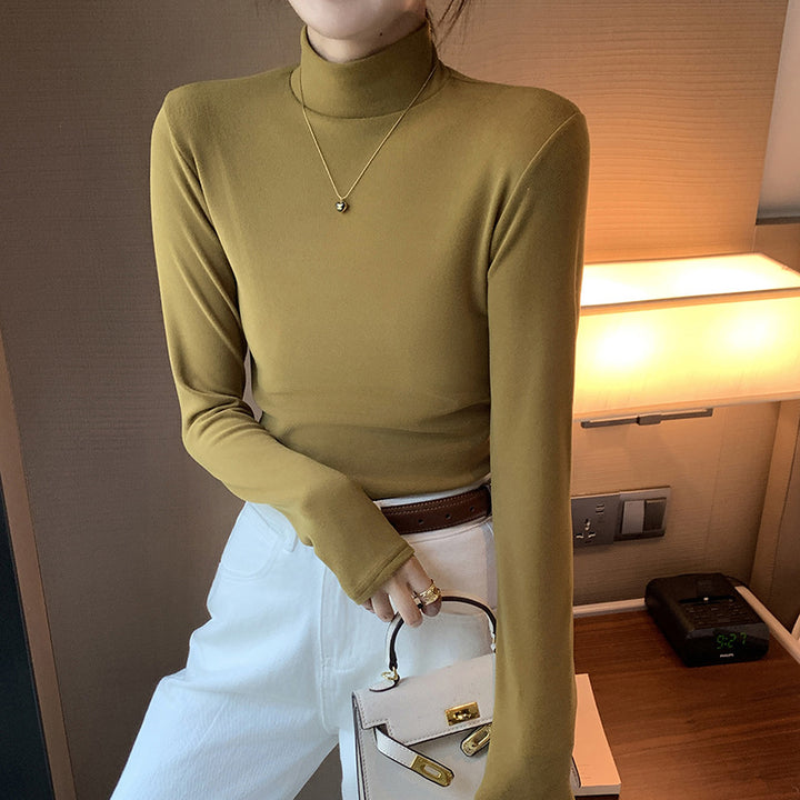 LEONA | HALF TURTLENECK LONG-SLEEVE TOP