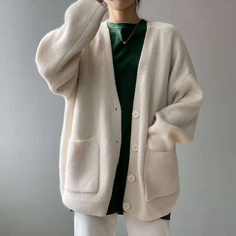 MARNIE | RELAXED V-NECK CARDIGAN