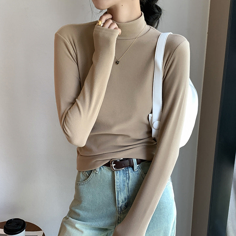 LEONA | HALF TURTLENECK LONG-SLEEVE TOP