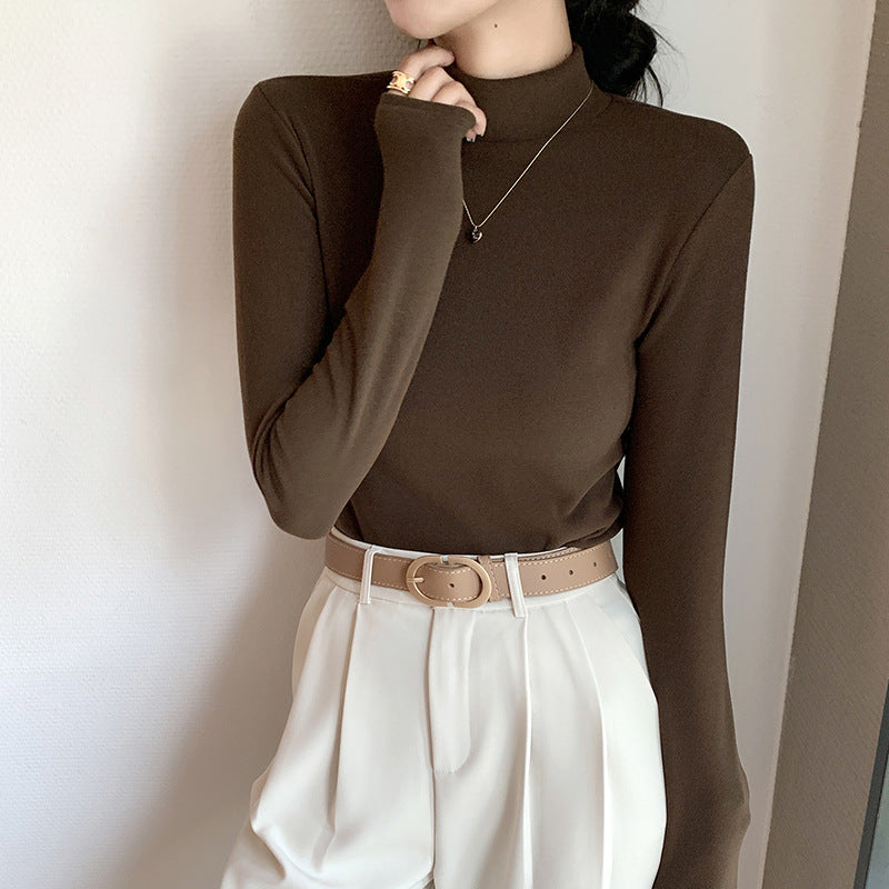 LEONA | HALF TURTLENECK LONG-SLEEVE TOP