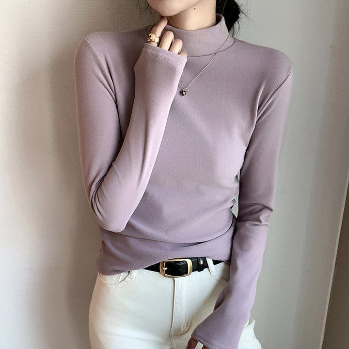 LEONA | HALF TURTLENECK LONG-SLEEVE TOP