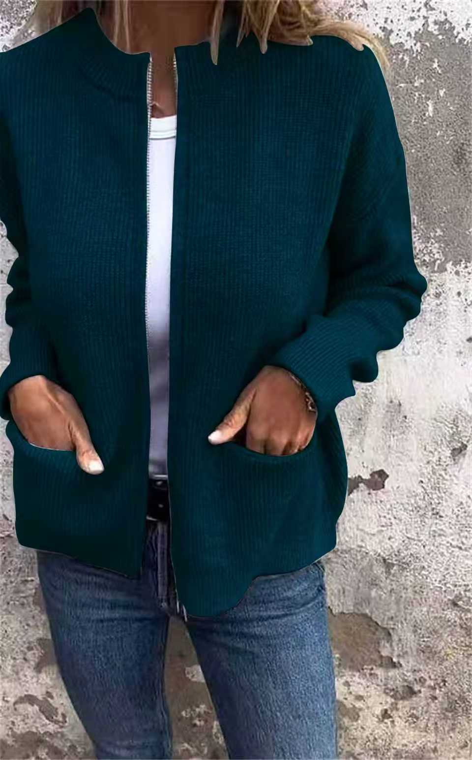 MARTA | ZIP-UP KNITTED CARDIGAN