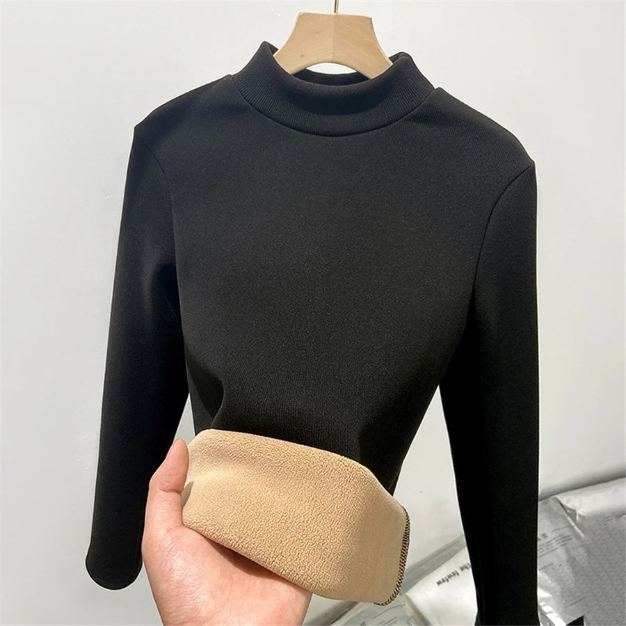 CORA | HALF TURTLENECK WARM TOP