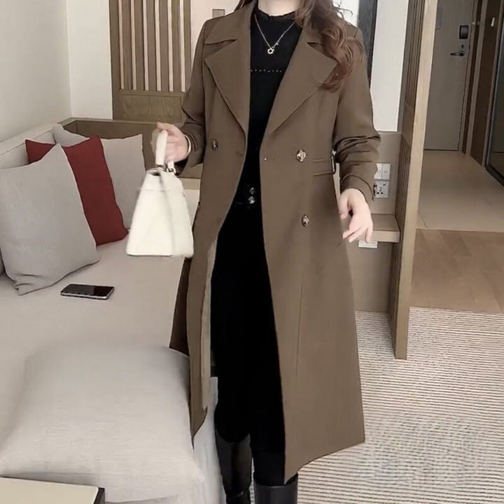 SERENA | MODERN ELEGANT TRENCH-STYLE COAT