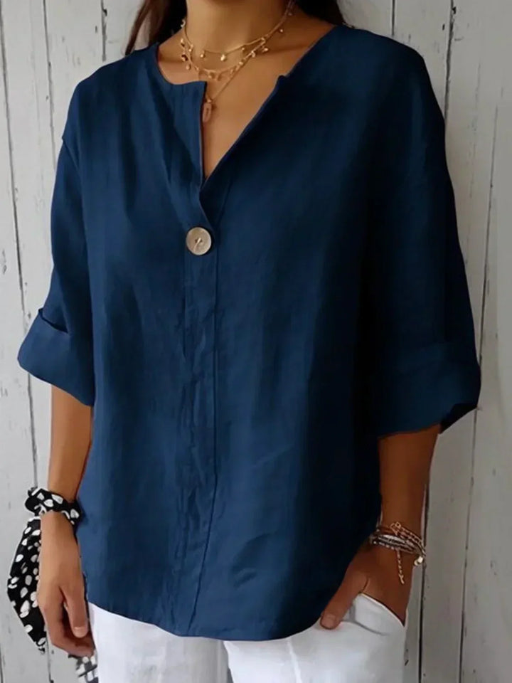 JENNY | CASUAL V-NECK BLOUSE
